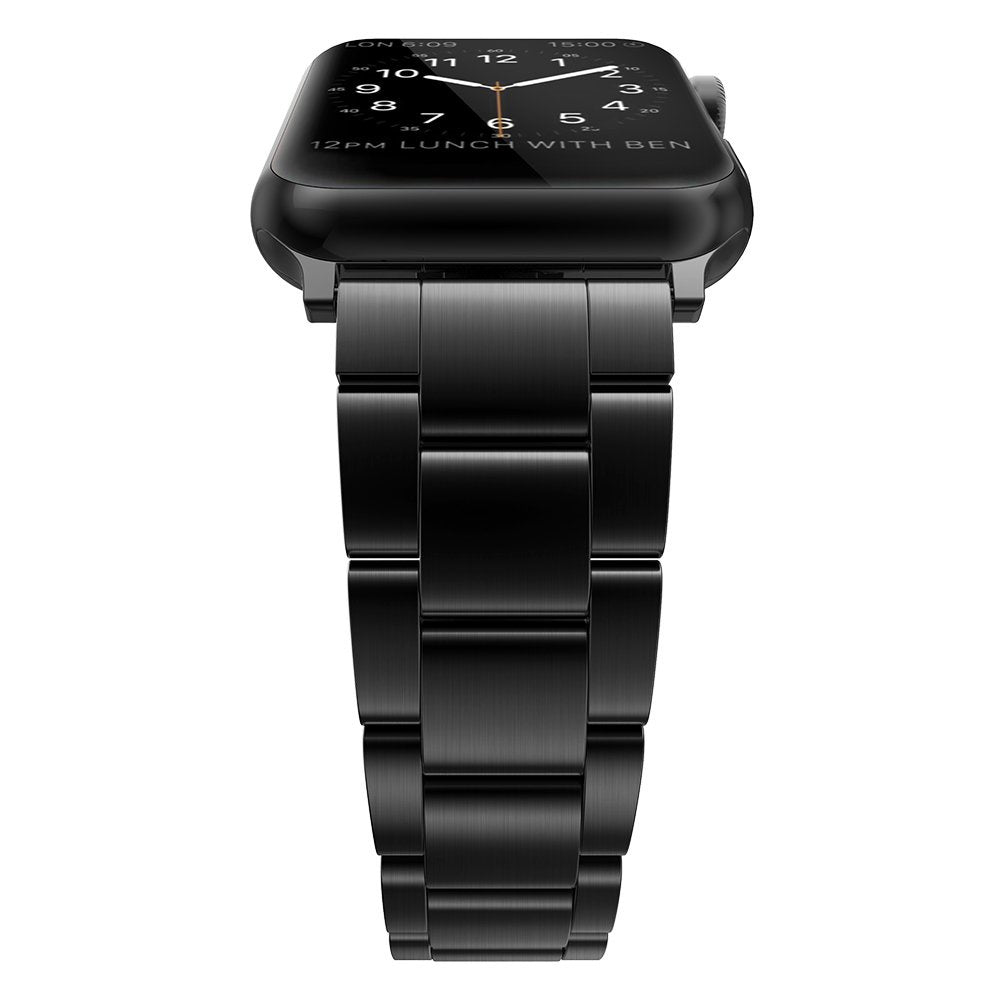HKM-820883 Three Beads Stainless Steel Watch Strap for Apple Watch Series 1/2