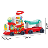 HKM-820947 Kids Electric Ride-On Train Toy with Music for Ages 5-13, Battery Powered, ABS Plastic