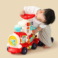 HKM-820947 Kids Electric Ride-On Train Toy with Music for Ages 5-13, Battery Powered, ABS Plastic