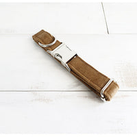 HKM-821011 Camel Polyester Dog Collar with Thick Material