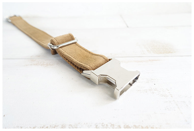 HKM-821011 Camel Polyester Dog Collar with Thick Material