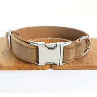 HKM-821011 Camel Polyester Dog Collar with Thick Material
