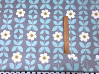 HKM-821139 Premium 100% Cotton Printed Bed Fabric for Bedding and Curtains - Water Printed, Yellow & Blue Options Available, 160cm Width