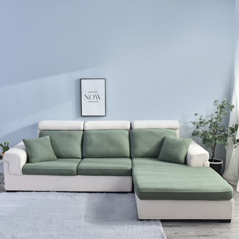 HKM-821203 Waterproof Seersucker Sofa Cover for Universal Fit - Dust and Protection Cover in Solid Color