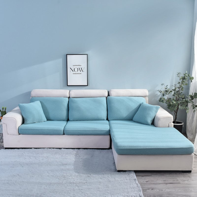 HKM-821203 Waterproof Seersucker Sofa Cover for Universal Fit - Dust and Protection Cover in Solid Color