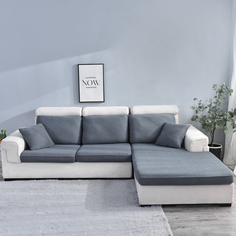 HKM-821203 Waterproof Seersucker Sofa Cover for Universal Fit - Dust and Protection Cover in Solid Color
