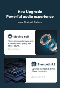 HKM-821203 Wireless Bluetooth Headset with Noise Reduction and Multi-Point Connection, Stereo Sound, Voice Control