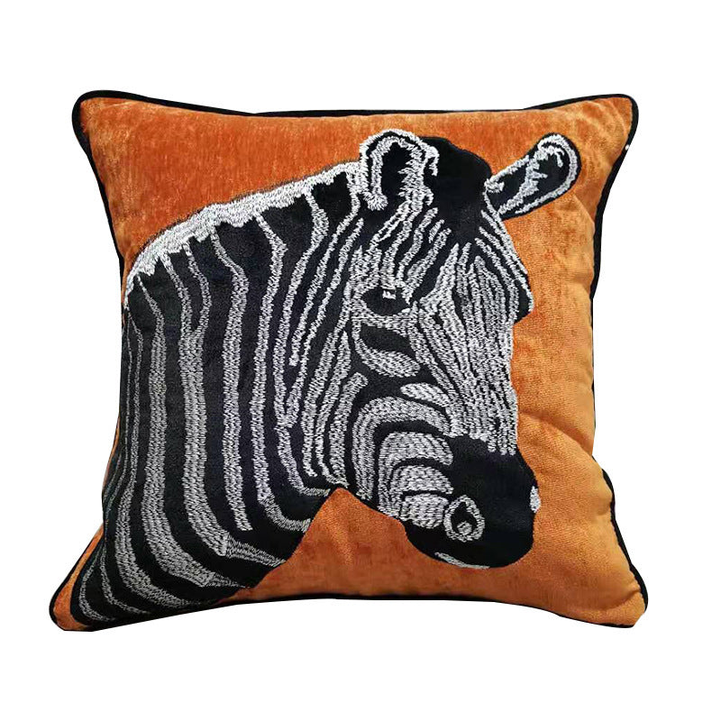 HKM-821523 Nordic Style Embroidered Chenille Throw Pillow Cover - Various Designs Available