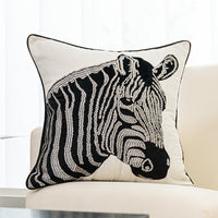 HKM-821523 Nordic Style Embroidered Chenille Throw Pillow Cover - Various Designs Available