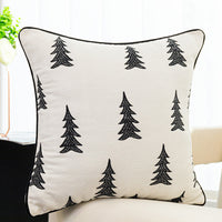 HKM-821523 Nordic Style Embroidered Chenille Throw Pillow Cover - Various Designs Available