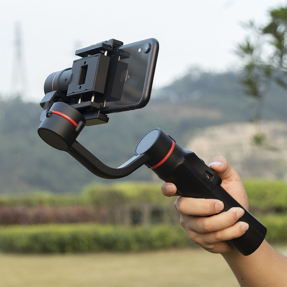 HKM-821523 Three Axis Handheld Gimbal Stabilizer for Mobile Phones with Extended Battery Life and Adjustable Angles