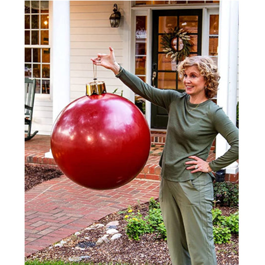 HKM-821587 Oversized Inflatable Christmas Ball Ornament for Festive Decorations in Various Colors