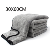 HKM-821715 Coral Velvet Car Wash Towel - Non-Shedding Pure Cotton, Multiple Sizes Available