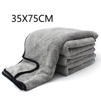 HKM-821715 Coral Velvet Car Wash Towel - Non-Shedding Pure Cotton, Multiple Sizes Available