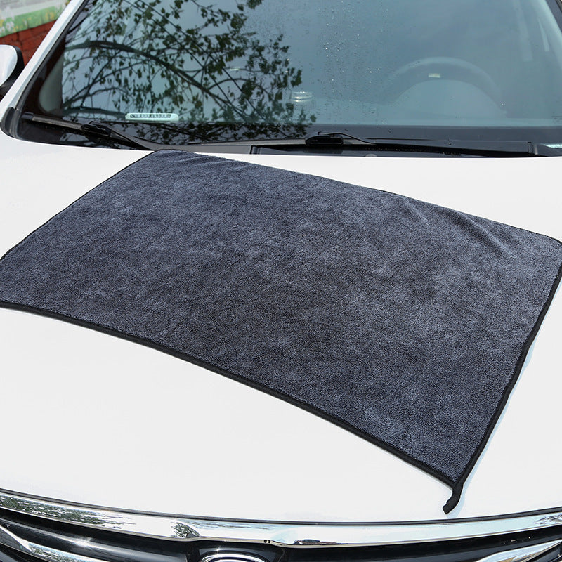 KTX-821715 Coral Velvet Car Wash Towel - Non-Shedding Pure Cotton, Multiple Sizes Available