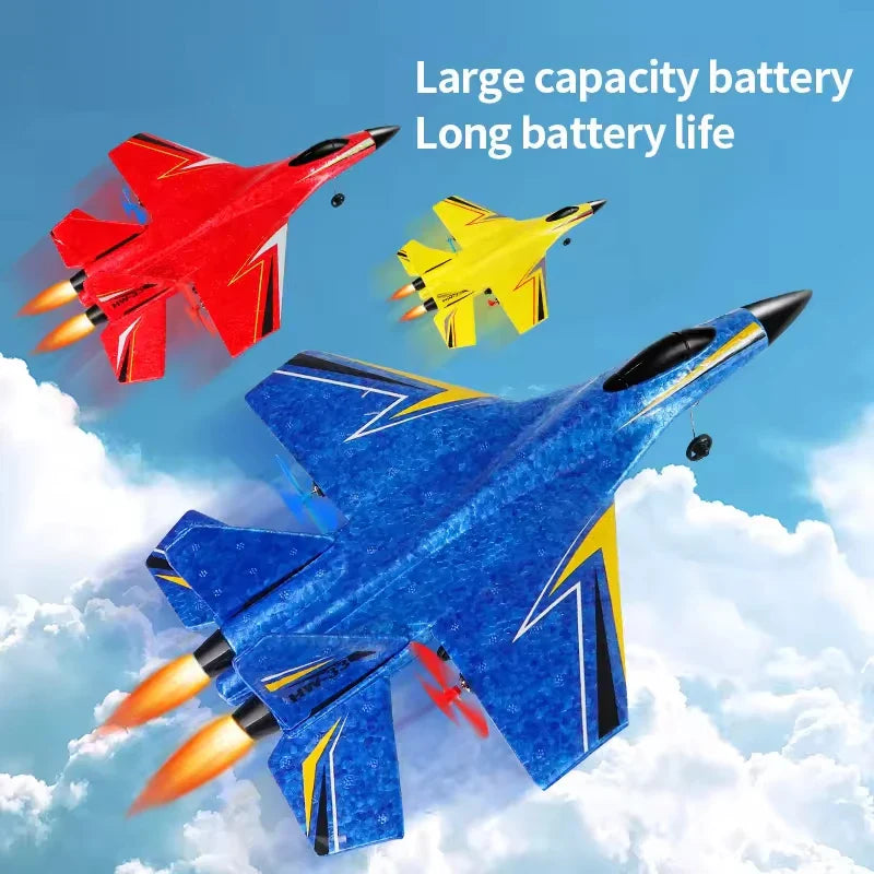 HKM-821715 Foam Remote-Controlled Hand-Launch Glider with LED Lights for Outdoor Fun