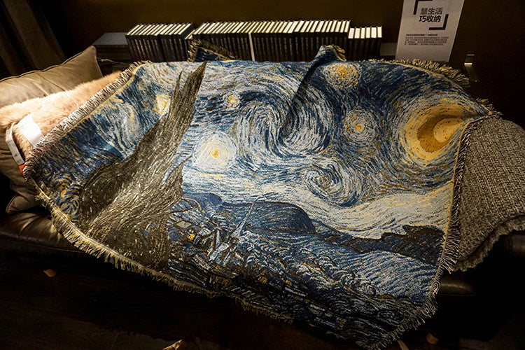 HKM-821779 Starry Night Scenic Cotton Tapestry in Various Sizes