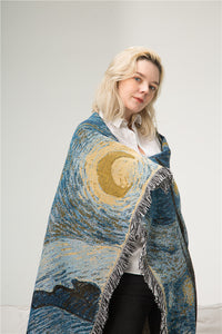 HKM-821779 Starry Night Scenic Cotton Tapestry in Various Sizes