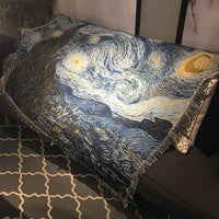HKM-821779 Starry Night Scenic Cotton Tapestry in Various Sizes