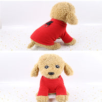 HKM-821907 Fleece D Buckle Dog Clothes - Casual Shaking Velvet Outfit for All Breeds