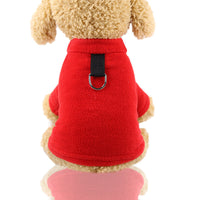 HKM-821907 Fleece D Buckle Dog Clothes - Casual Shaking Velvet Outfit for All Breeds