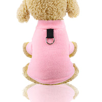 HKM-821907 Fleece D Buckle Dog Clothes - Casual Shaking Velvet Outfit for All Breeds