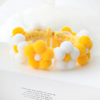 HKM-822163 Flower Design Adjustable Pet Collar in Various Colors