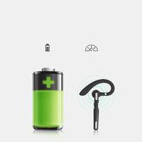 HKM-822163 Wireless Mono Ear Bluetooth Headset with Active Noise Cancelling and IPX6 Waterproof Rating
