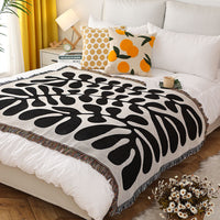 HKM-822291 American Style Cotton Acrylic Blend Camping Cover Blanket in Various Patterns and Sizes