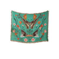 HKM-822291 American Style Cotton Acrylic Blend Camping Cover Blanket in Various Patterns and Sizes