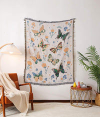 HKM-822291 American Style Cotton Acrylic Blend Camping Cover Blanket in Various Patterns and Sizes