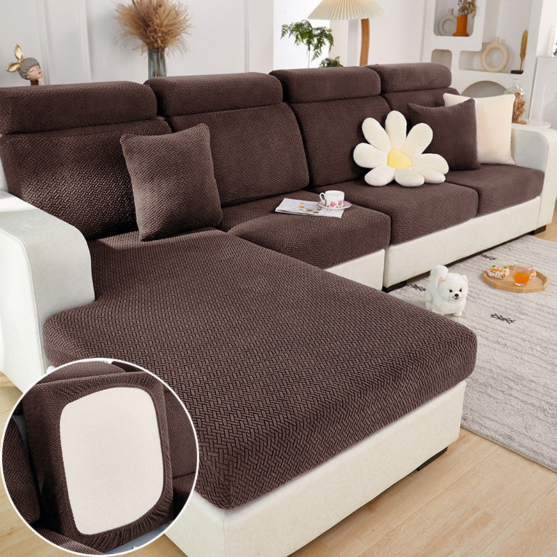 HKM-822355 Four Seasons Universal Elastic Sofa and Cushion Cover in Solid Colors