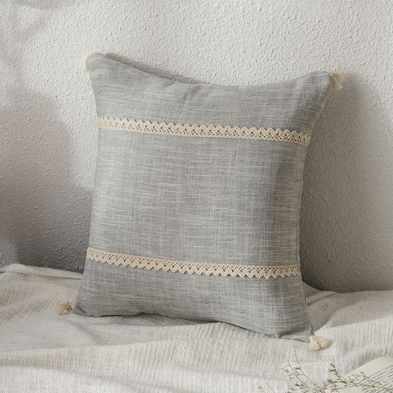 HKM-822419 Cotton Removable and Washable Rectangular Pillowcase Set with Core
