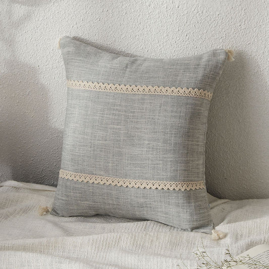 HKM-822419 Cotton Removable and Washable Rectangular Pillowcase Set with Core