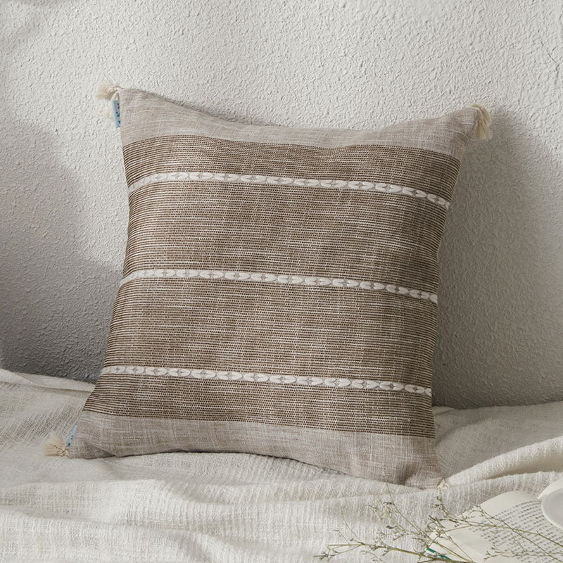 HKM-822419 Cotton Removable and Washable Rectangular Pillowcase Set with Core
