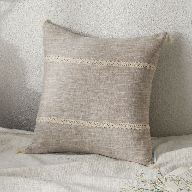 HKM-822419 Cotton Removable and Washable Rectangular Pillowcase Set with Core