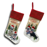 HKM-822419 Festive Cat and Dog Socks with Pendant for Christmas Tree Decoration