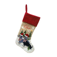 HKM-822419 Festive Cat and Dog Socks with Pendant for Christmas Tree Decoration