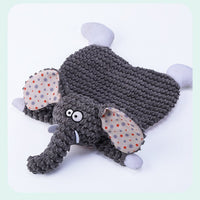 HKM-822483 Bite-Resistant Velvet Fox and Elephant Stuffed Toy for Cats and Dogs – Ideal for Relieving Boredom