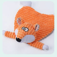 HKM-822483 Bite-Resistant Velvet Fox and Elephant Stuffed Toy for Cats and Dogs – Ideal for Relieving Boredom