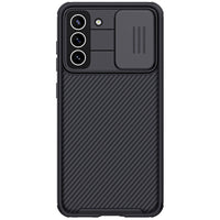HKM-822547 Samsung S21 FE 2021 Anti-Peeping Black Mirror Pro Lens Slide Protection Cover