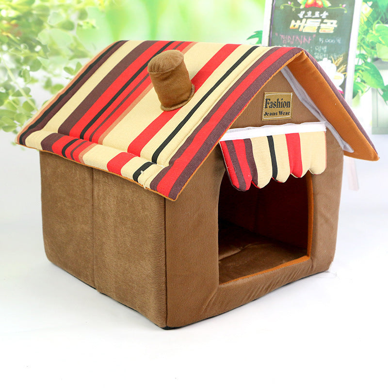 HKM-822739 Removable and Washable Cabin Pet House for Small and Medium Dogs and Cats