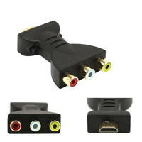 HKM-822803 HDMI to RCA AV Converter Adapter, 24K Gold-Plated, Supports 480P/720P/1080P, Compatible with TVs and Projectors