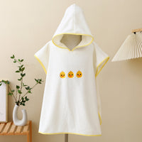 HKM-822867 Children's Coral Fleece Hooded Bath Cloaks - Bear, Rabbit, Duck, and Koala Designs