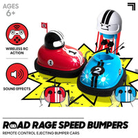 HKM-822867 Interactive 2 Player RC Bumper Cars - Remote Control Car Toys for Kids, Fun Indoor-Outdoor Battle Game