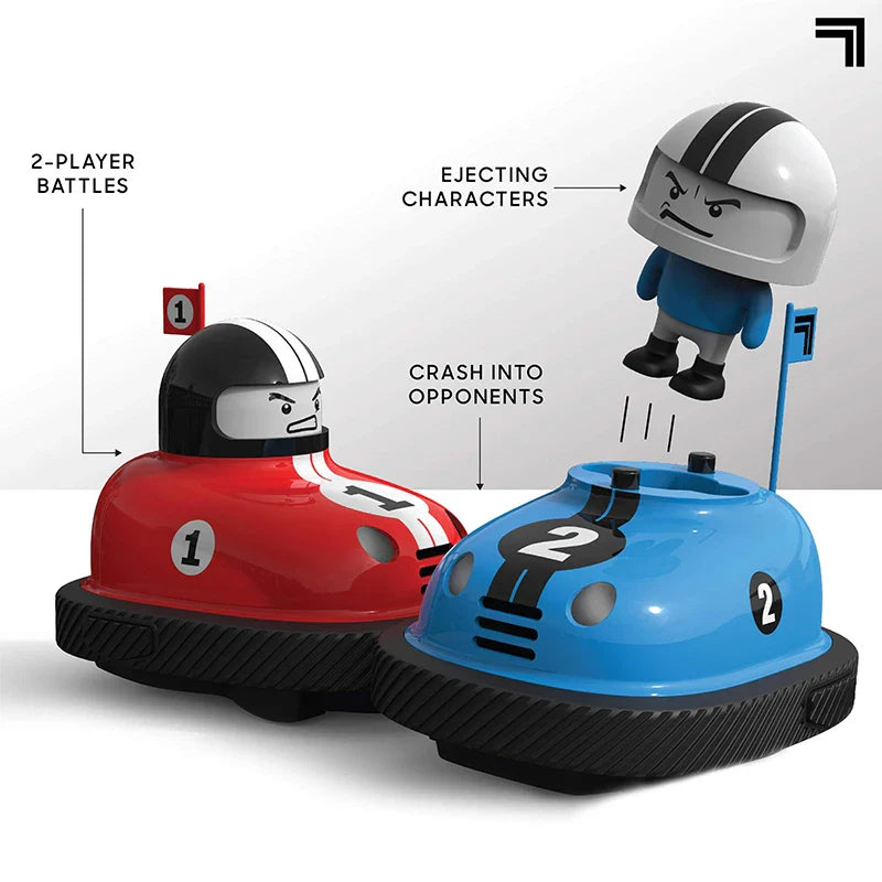 HKM-822867 Interactive 2 Player RC Bumper Cars - Remote Control Car Toys for Kids, Fun Indoor-Outdoor Battle Game