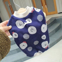 HKM-823187 Knitted Sweater for Pets in Multiple Colors and Patterns - Autumn and Winter Collection