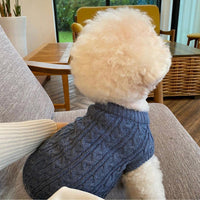 HKM-823187 Knitted Sweater for Pets in Multiple Colors and Patterns - Autumn and Winter Collection