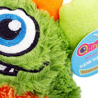 HKM-823379 Durable Interactive Chew Toy with Spiky Sound Ball for Dogs, Halloween Design, Available in Green, Blue, and Rose Red, 12cm