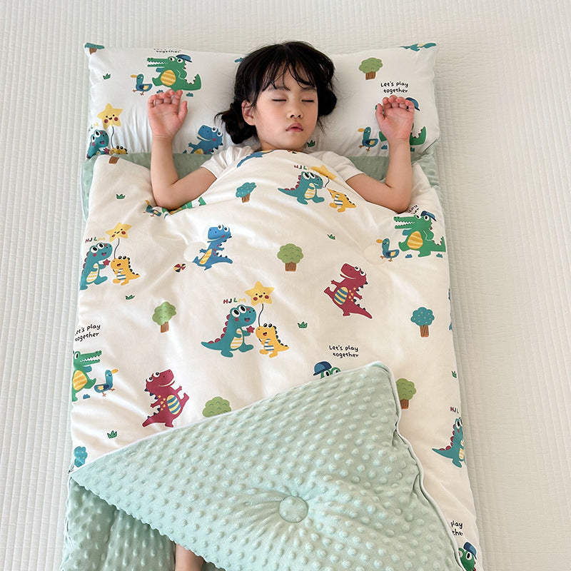 HKM-823443 Cozy Cartoon Children's Cotton Sleeping Bag - Year-Round Anti-Kick Comfort